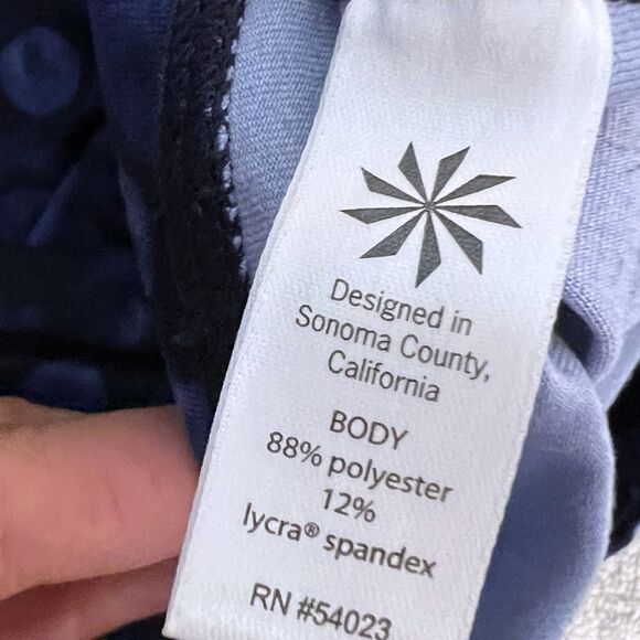 Athleta Women’s Chaturanga Polka Dot Leggings Blue Size M - Picture 7 of 7